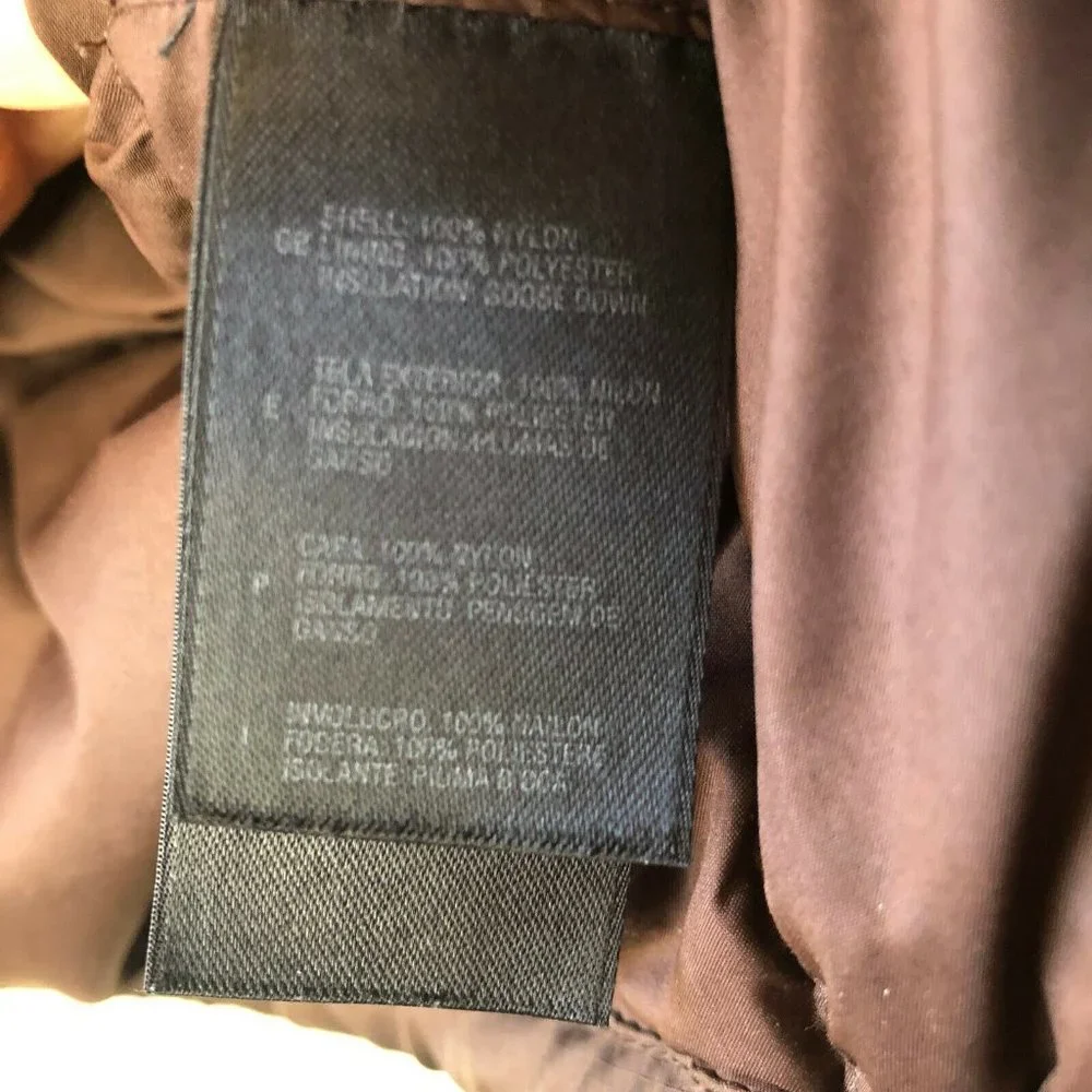 The North Face Nuptse Puffer Vest 700 DOWN Full Zip Brown Women’s Size XL - Picture 9 of 12